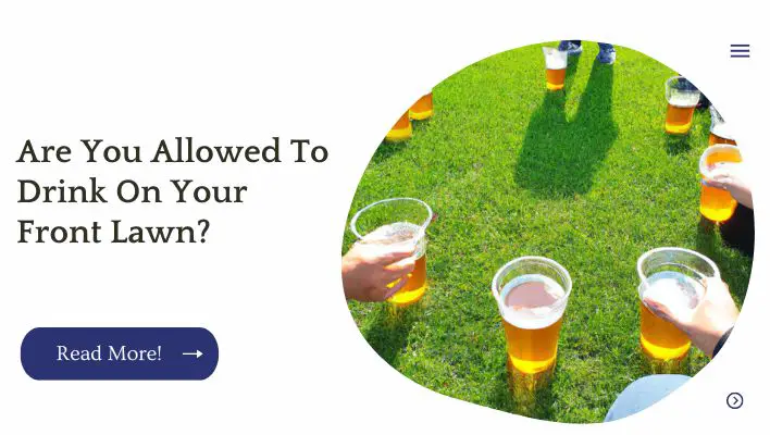 Are You Allowed To Drink On Your Front Lawn? 