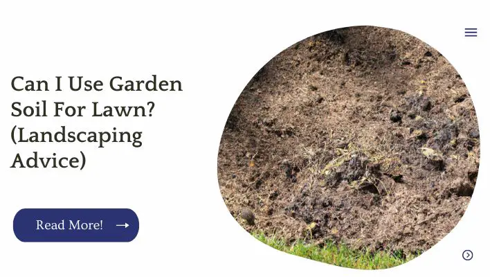 Can I Use Garden Soil For Lawn? (Landscaping Advice)
