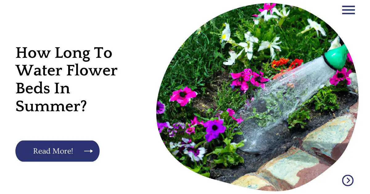 How Long To Water Flower Beds In Summer?