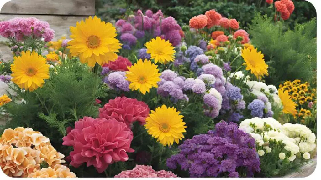 many different types of flowers are shown in this photo
