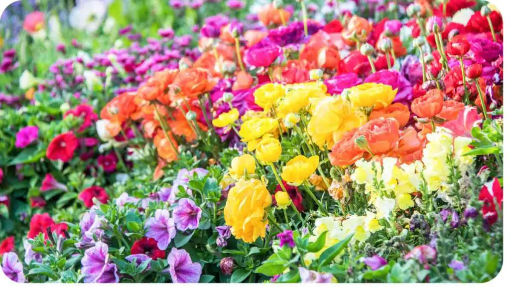 colorful flowers in a garden
